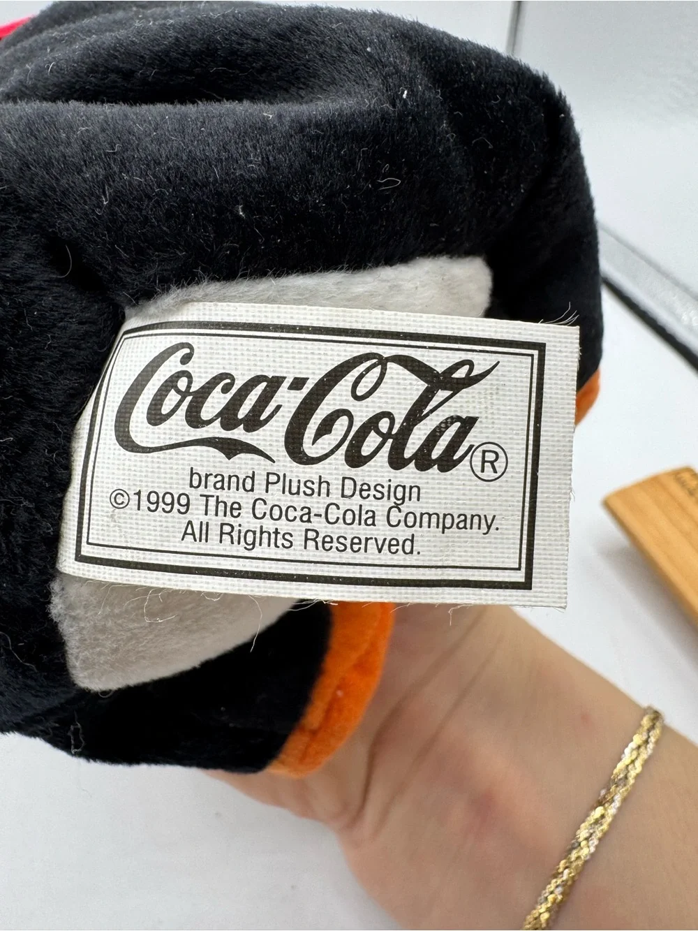 1999 Coca Cola Penguin Beanie Doll with Coke Bottle and mini Coke Bottle